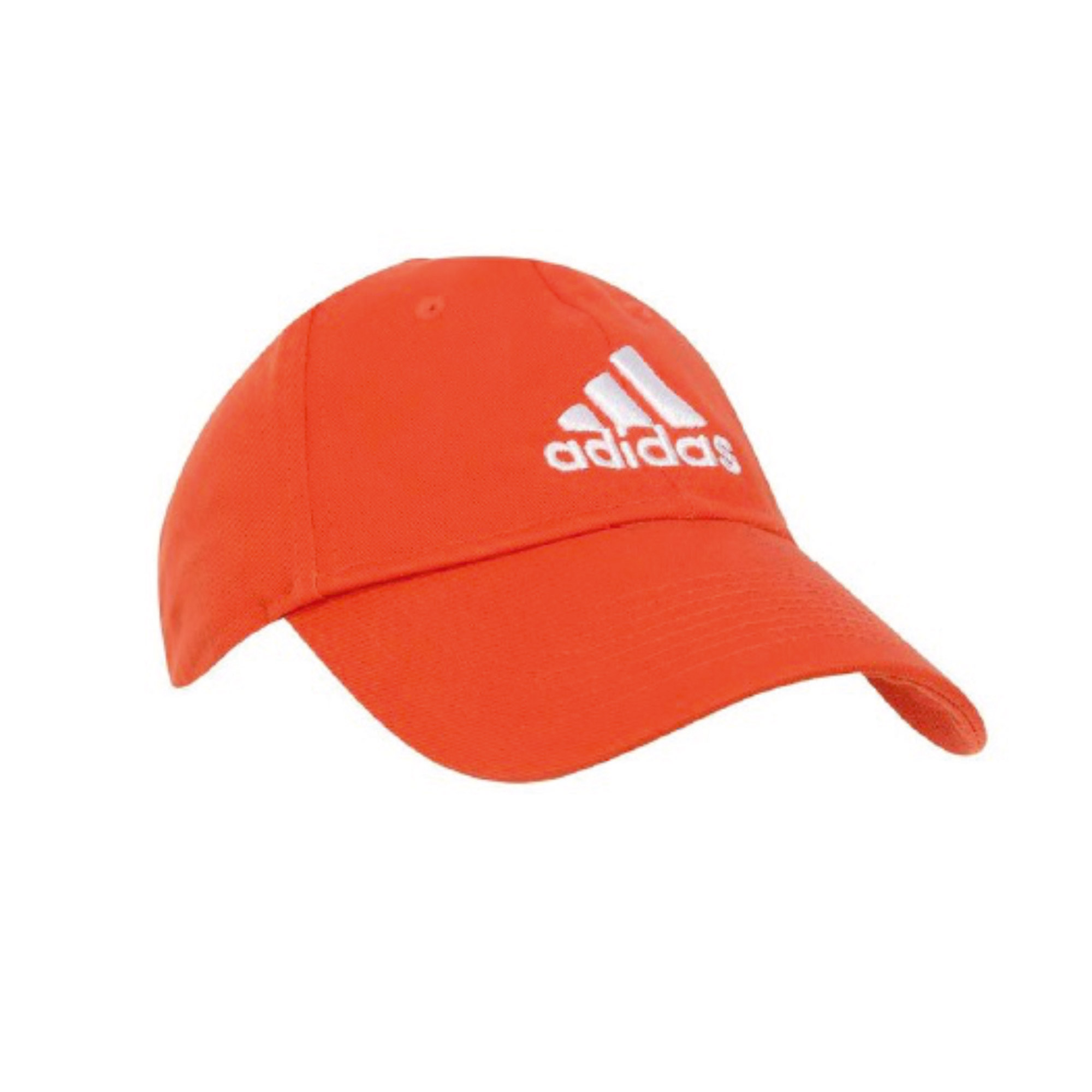 Adidas Unisex Orange and White Solid Baseball Cap (1)