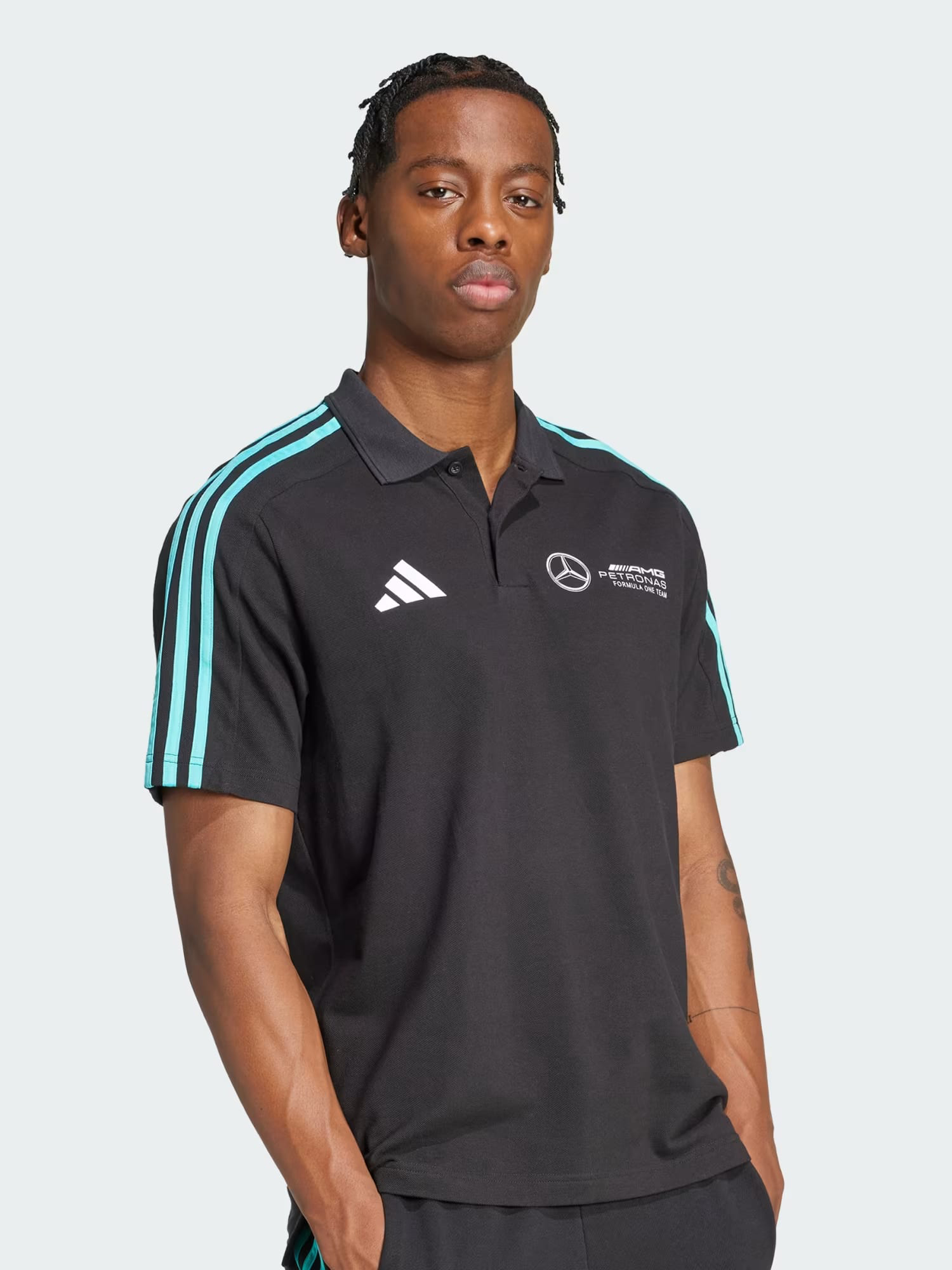 Adidas X Mercedes Amg Petronas Formula One Team Dna Polo T-Shirt for Men