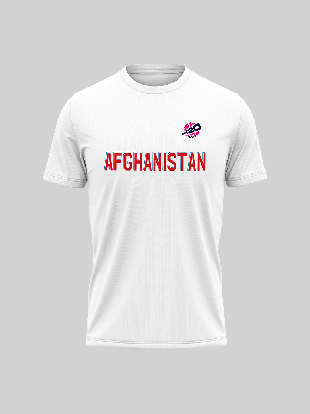 Buy ICC Men's T20 WC-24 White Typography Printed Half Sleeves Round ...
