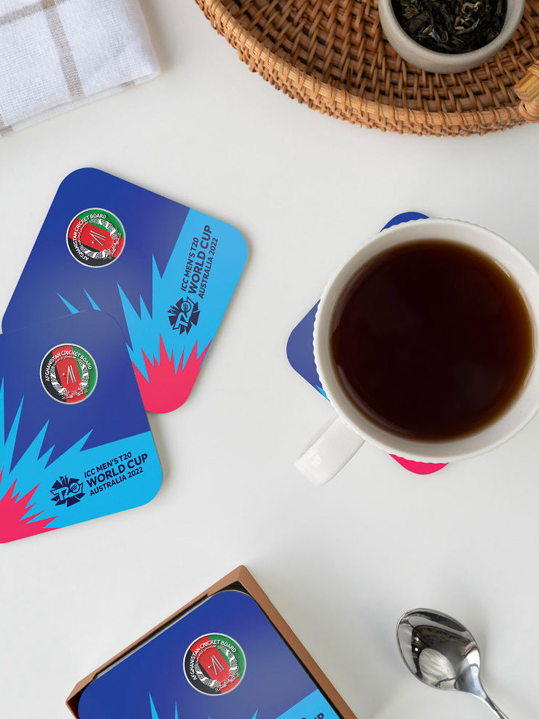 Afghanistan Team Afghanistan ICC T20 Square Coaster (3)