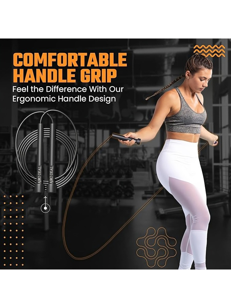Ajro Deal Adjustable Skipping Rope for Fast & Smooth Workout (5)