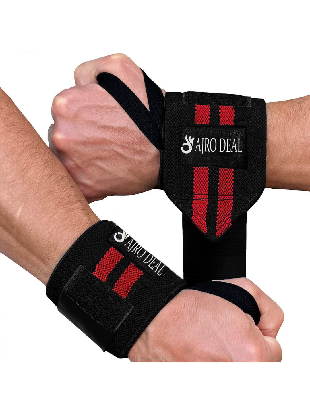 Ajro Deal Wrist Band with Thumb Support for Weight Lifting, Training & Gym (10)