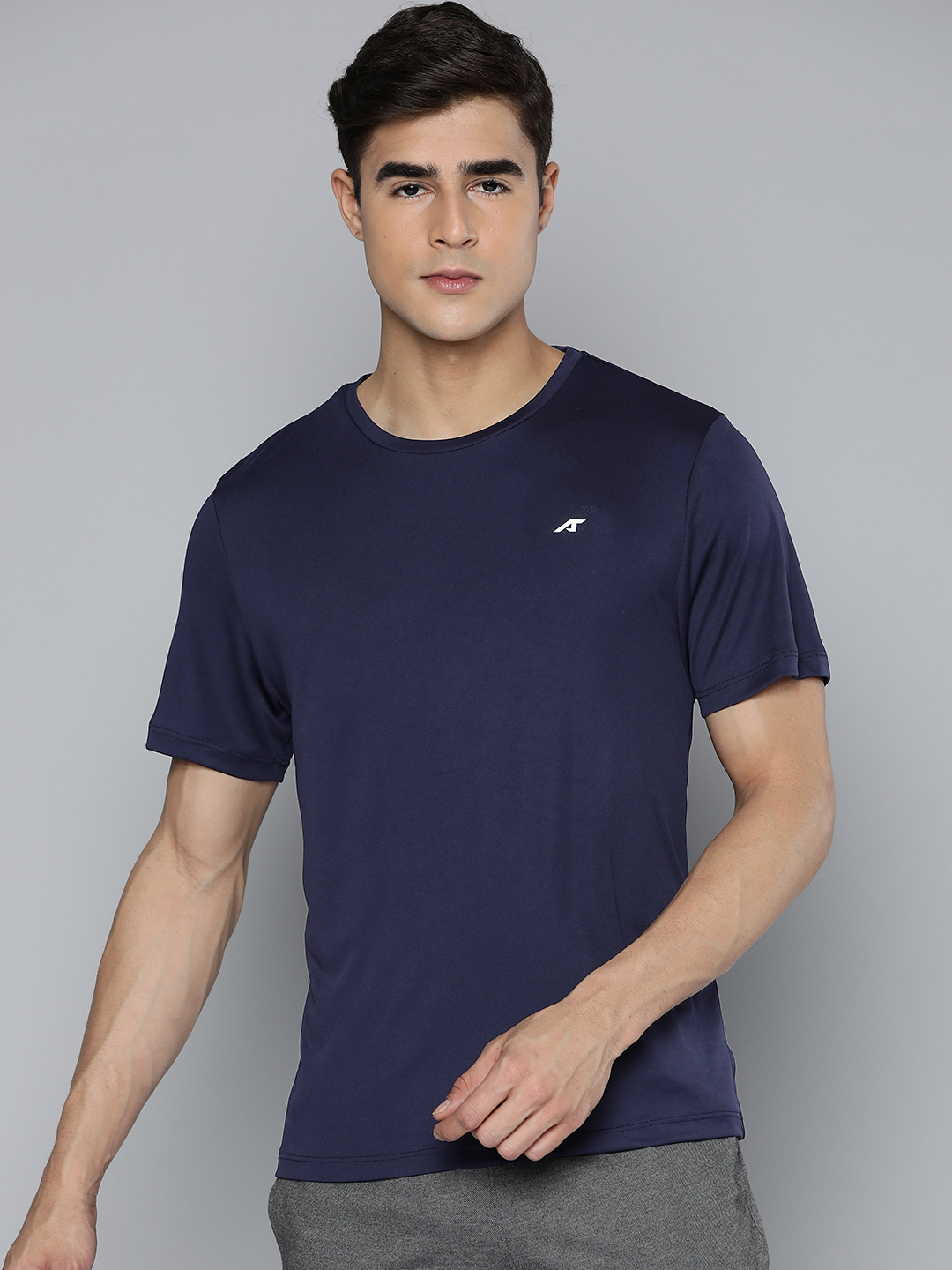 Anti Static Applique Slim Fit Running T-shirt