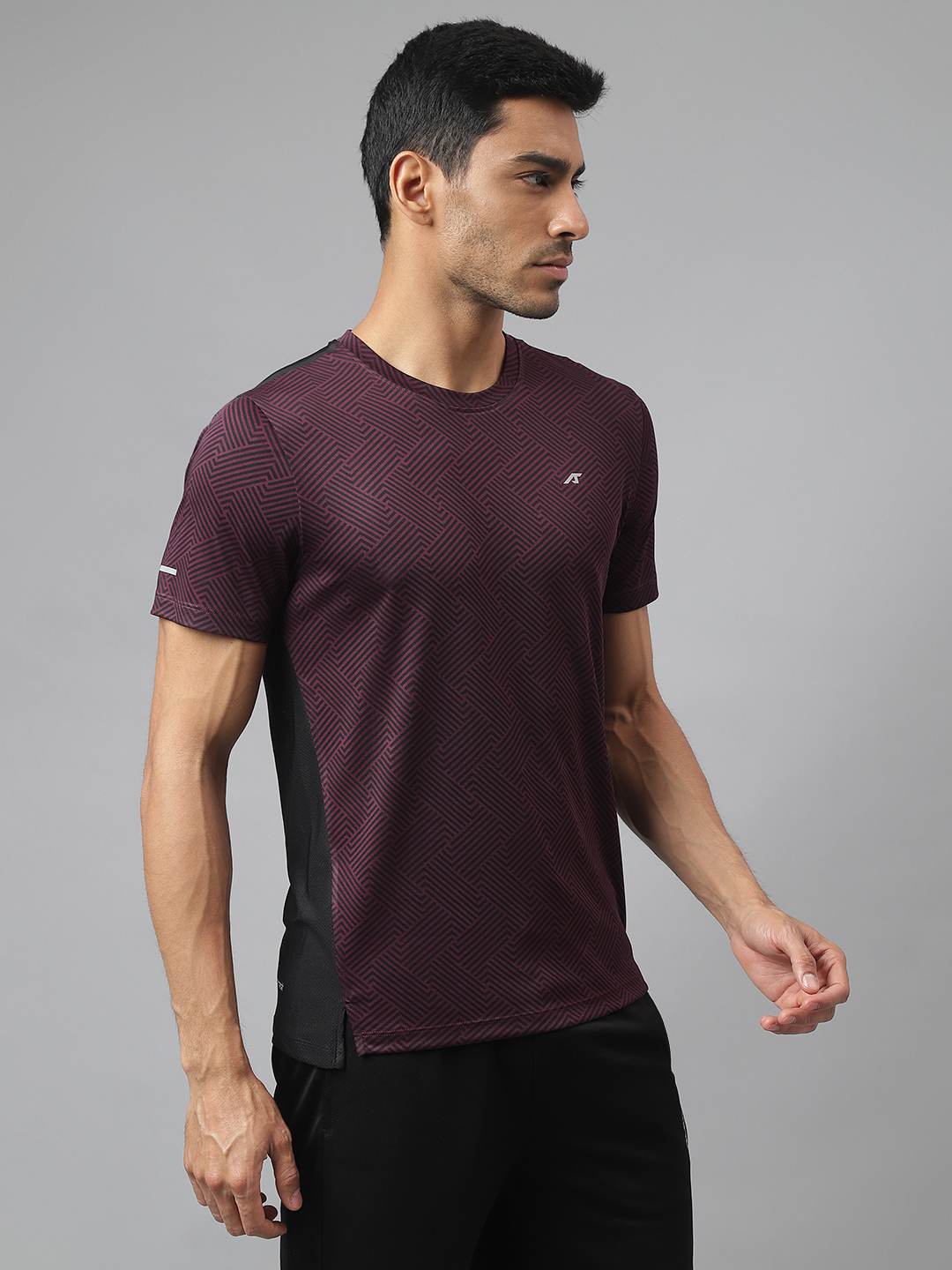 Alcis Drytech+ Anti-Static Slim-Fit Running Round Neck T-shirt (5)