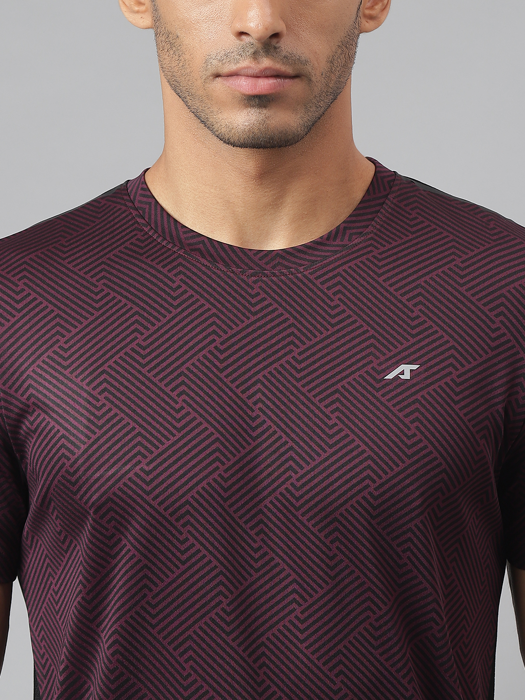 Alcis Drytech+ Anti-Static Slim-Fit Running Round Neck T-shirt (6)