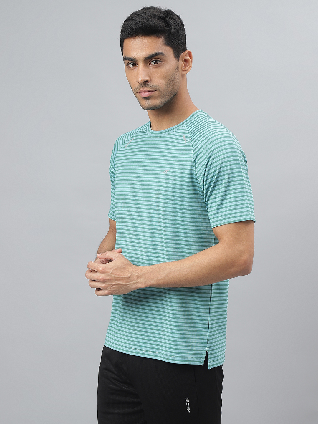 Alcis Drytech+ Anti-Static Slim-Fit Running Round Neck T-shirt (2)