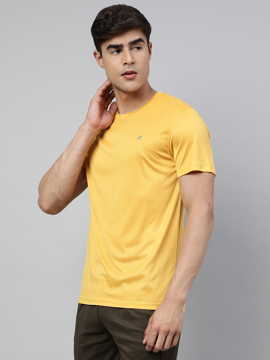 Alcis Men Anti Static Reflective Slim Fit Sports T-shirt (2)