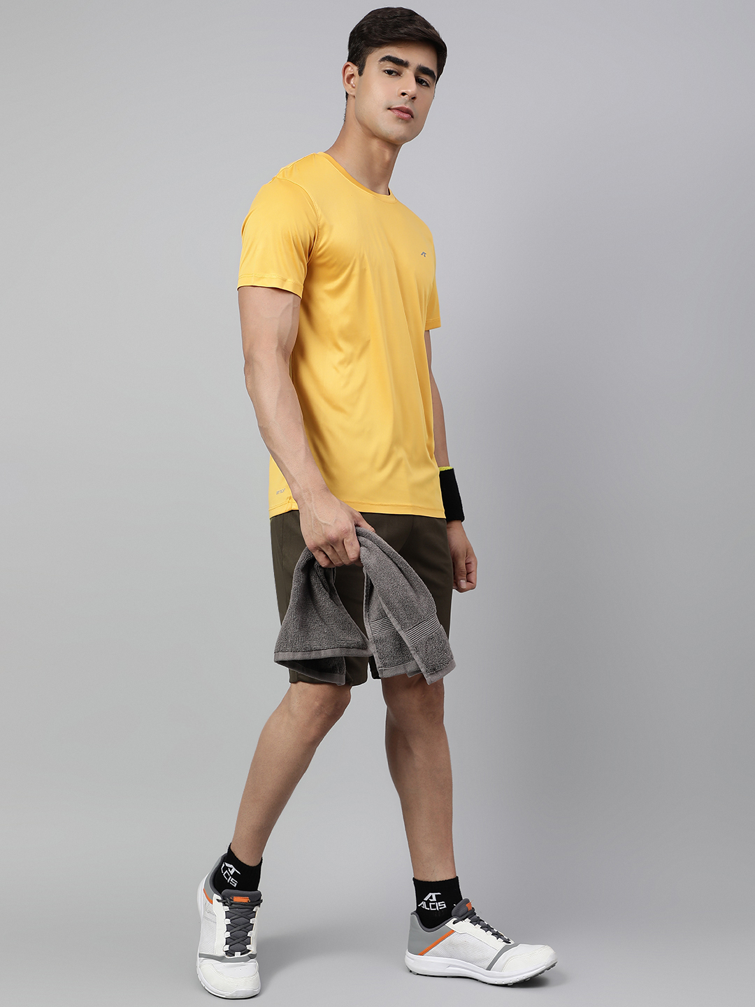 Alcis Men Anti Static Reflective Slim Fit Sports T-shirt (4)