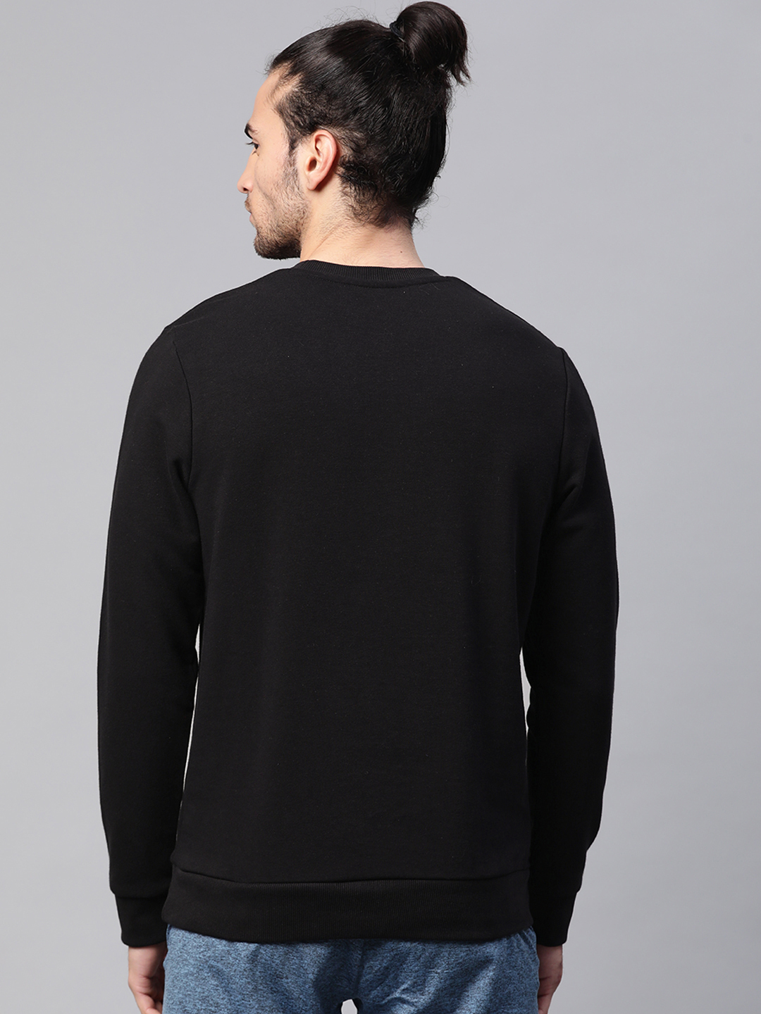 Alcis Men Black Solid Sweatshirt (3)