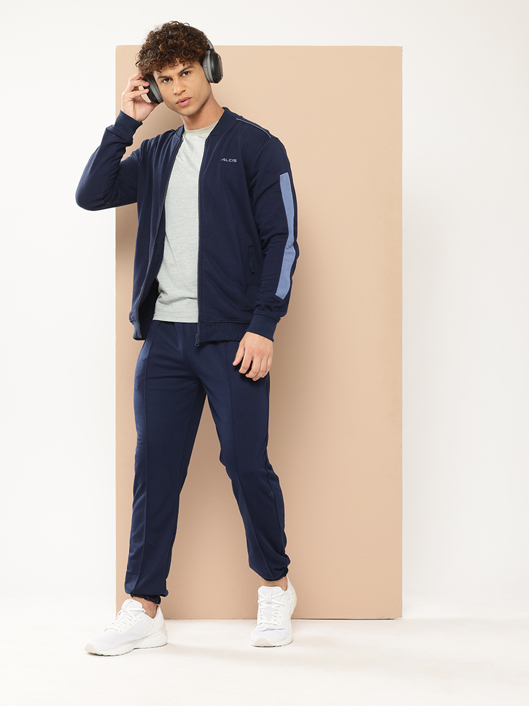 Alcis Men Blue Solid Bomber Jacket (4)