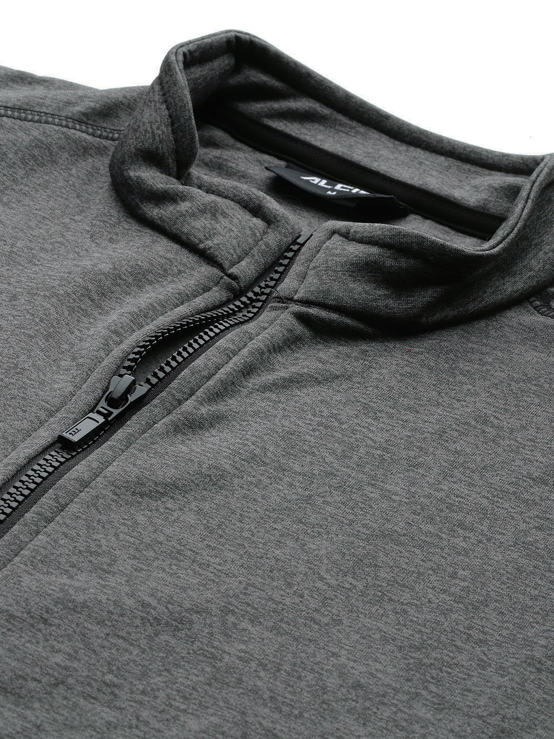 Alcis Men Charcoal Grey Solid Sporty Jacket (5)