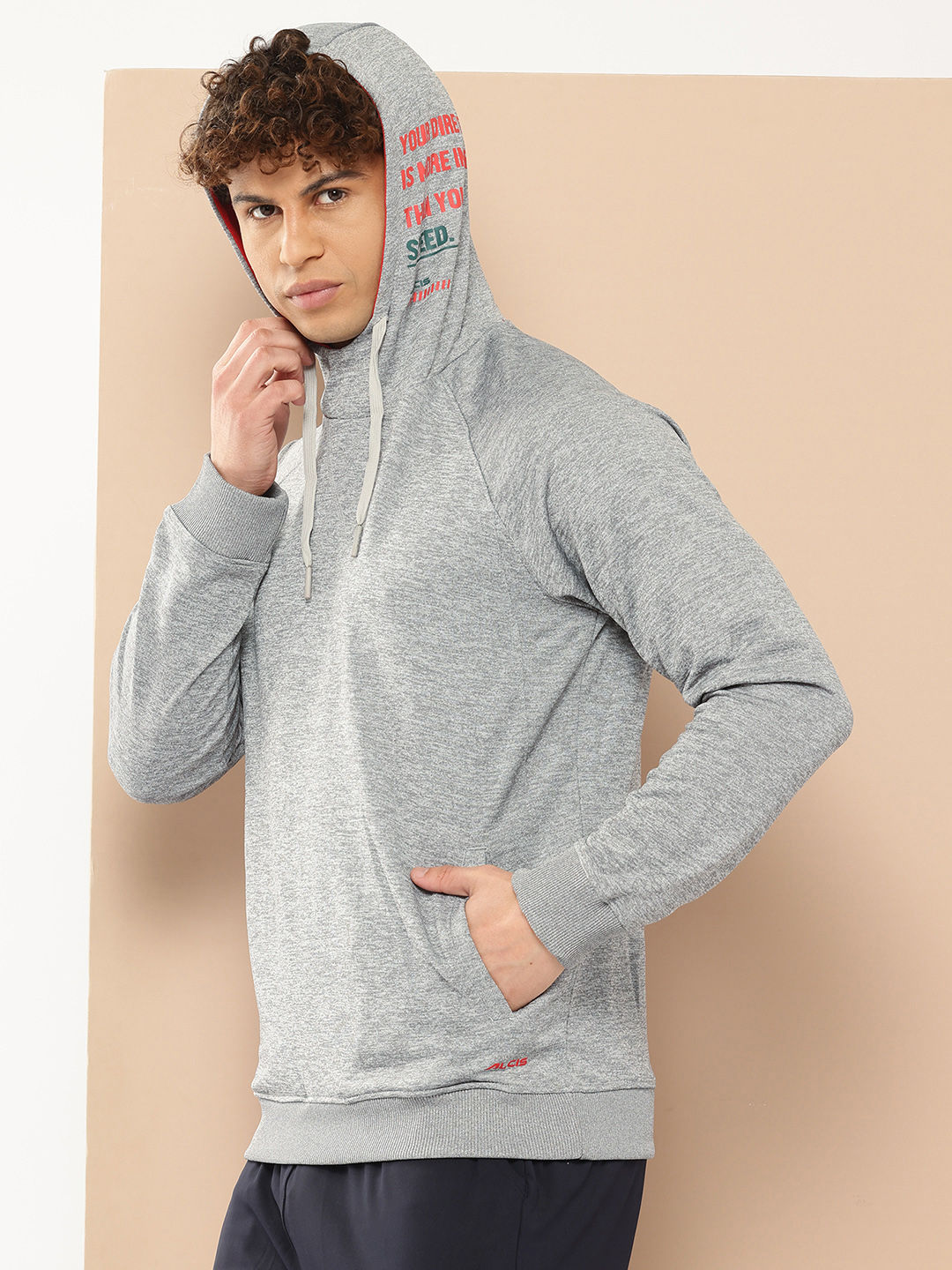 Alcis Men Grey Hooded Sweatshirt (2)