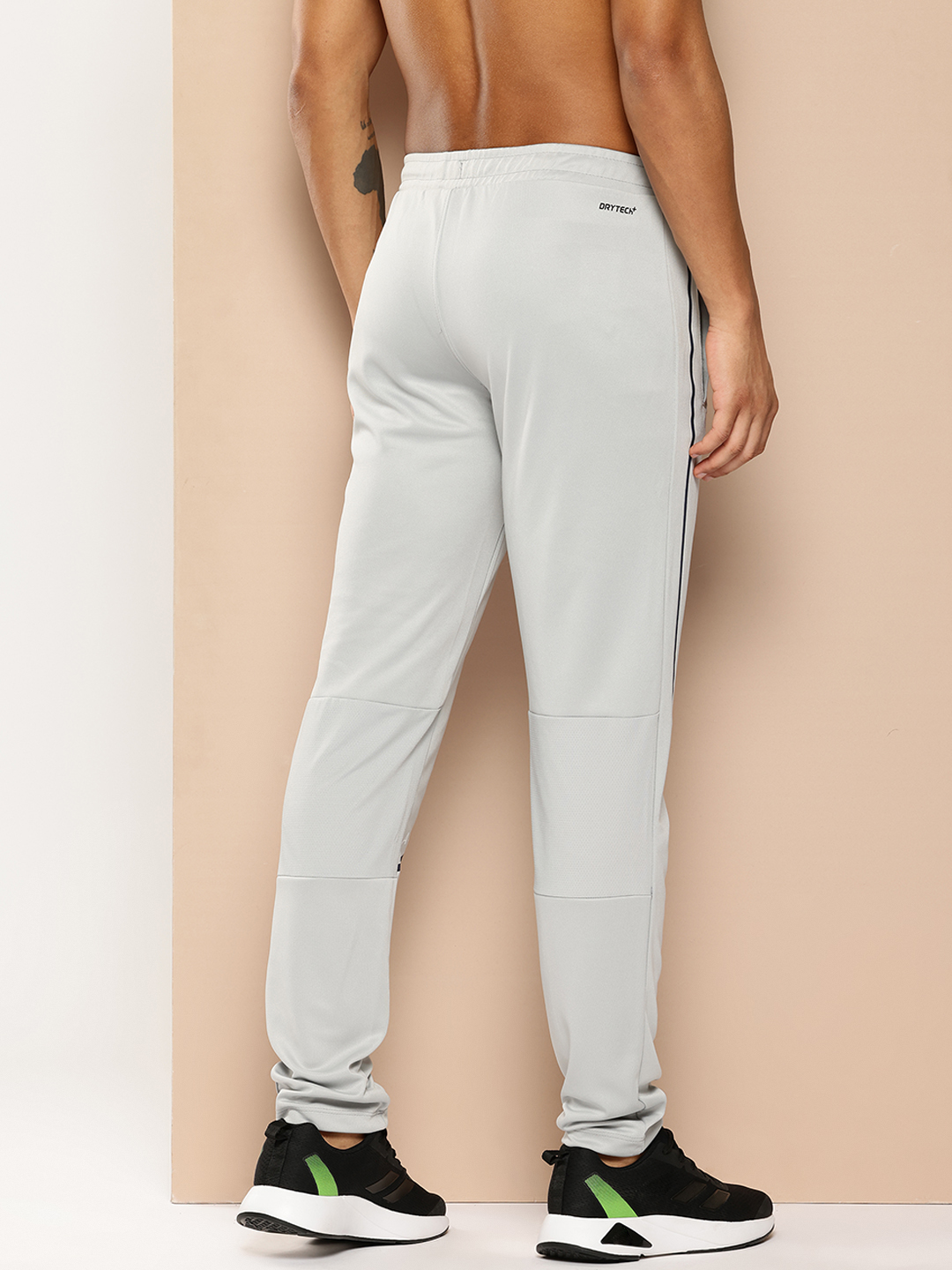 Alcis Men Grey Printed Slim Fit Training Gym Track Pants (3)