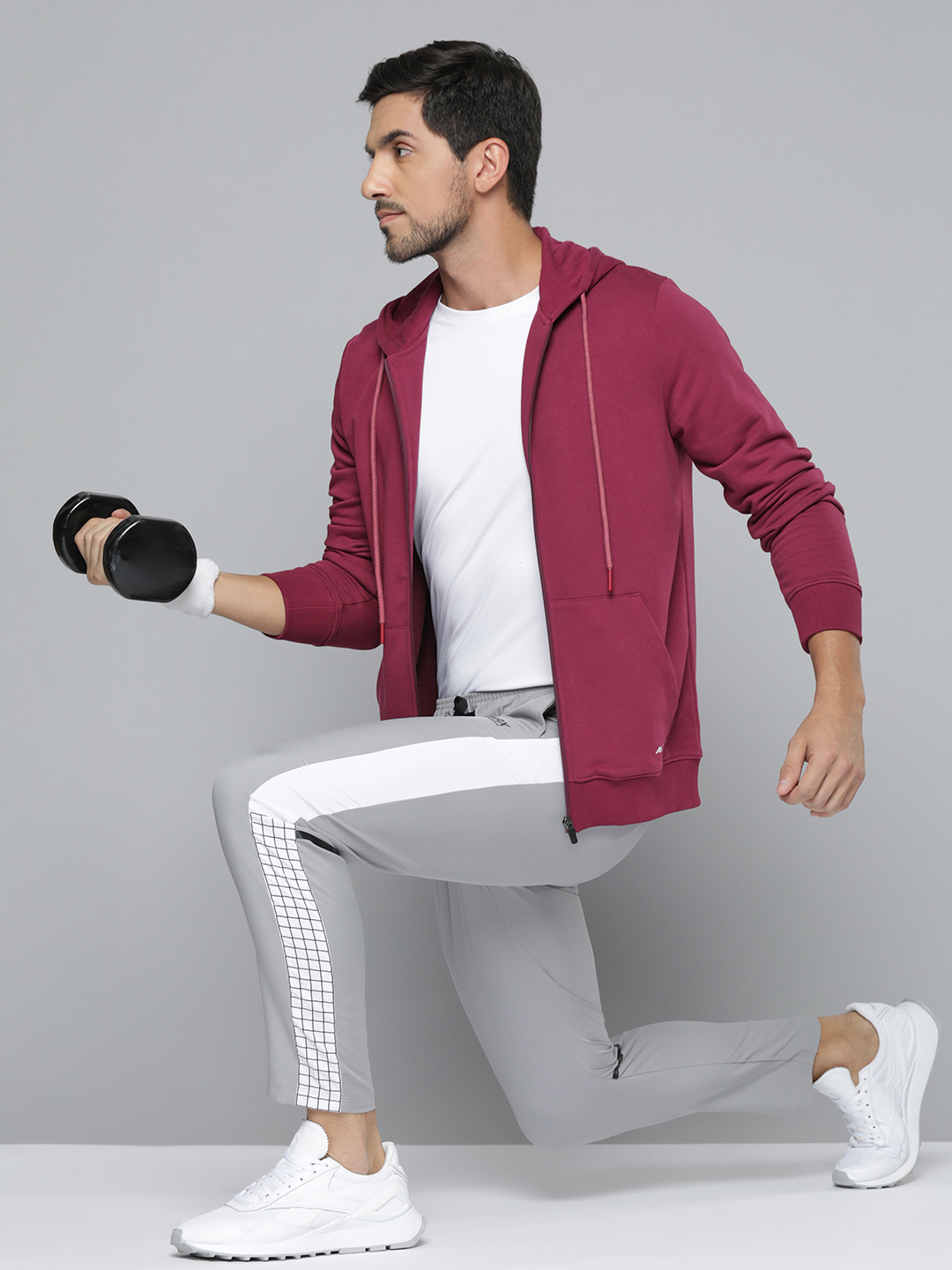 Alcis Men Maroon Hooded Sweatshirt (3)