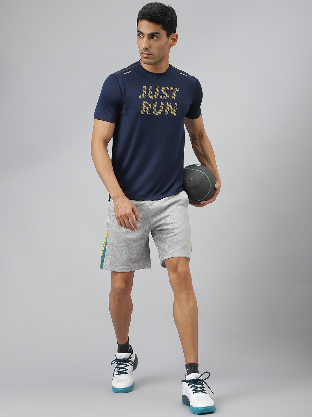 Alcis Men Next Mile Printed Anti-Static Slim-Fit Round Neck Running T-Shirt (5)