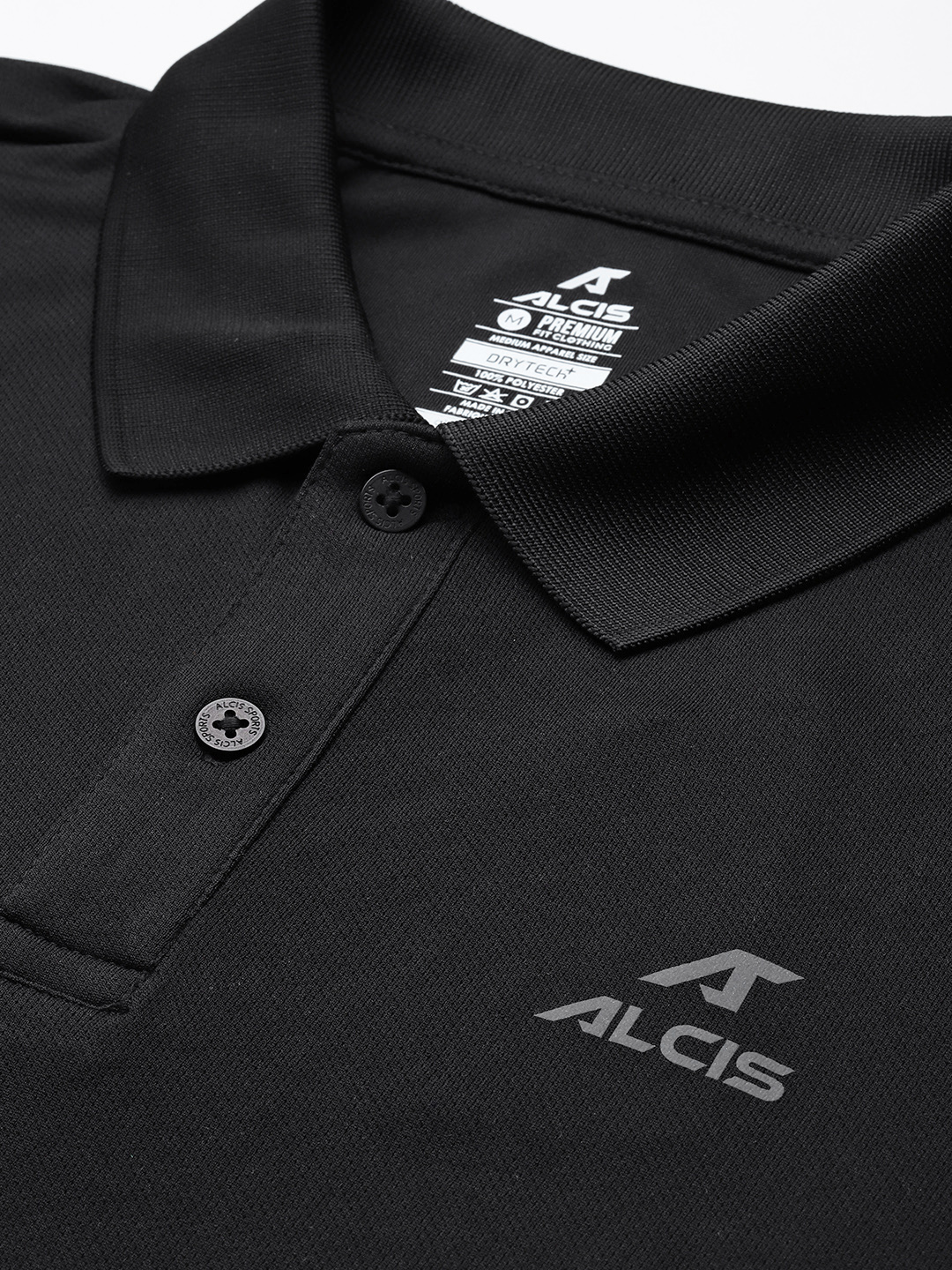 Alcis Men Polo Collar Dry Tech Slim Fit Sports T-shirt (5)