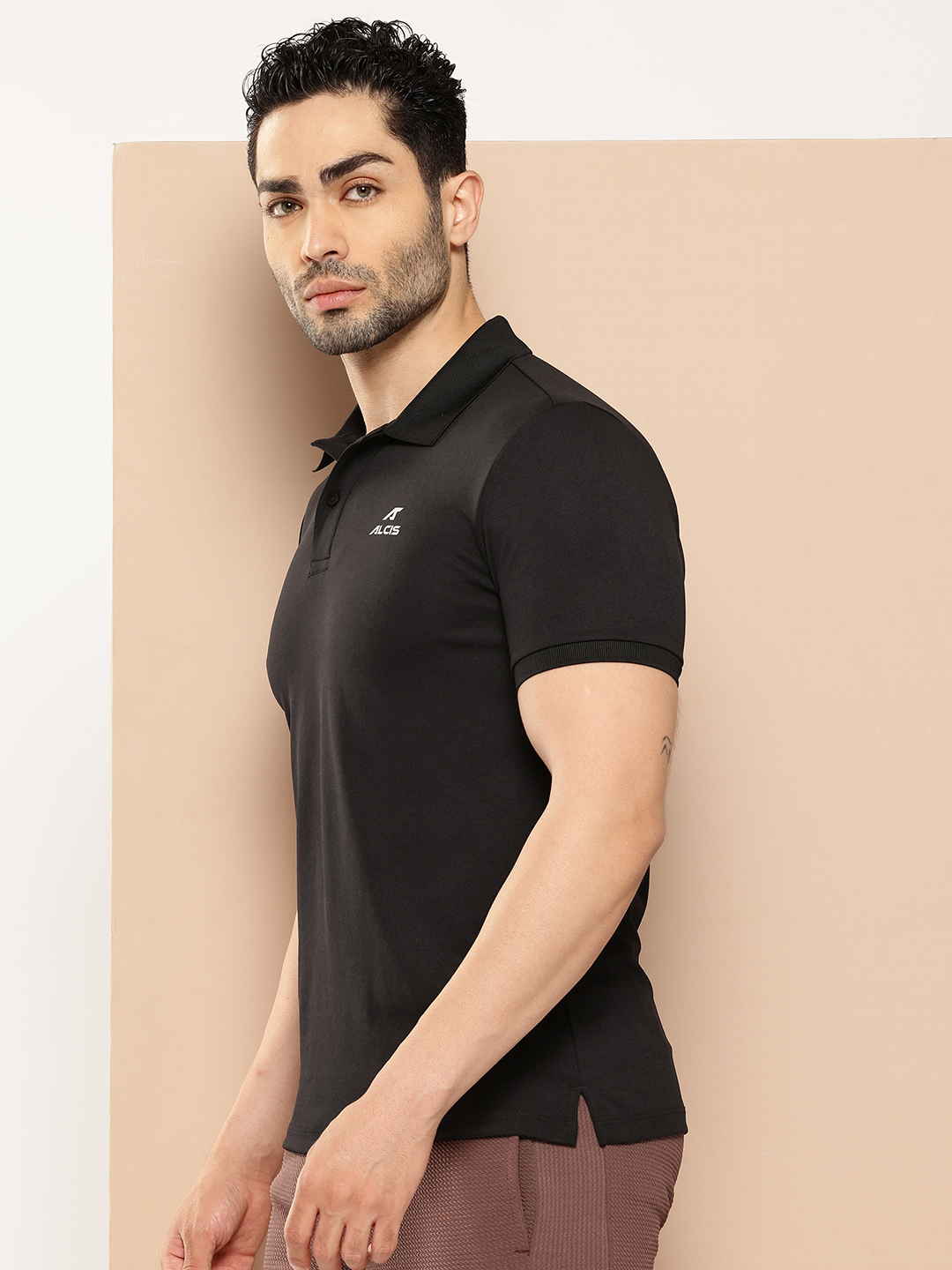 Alcis Men Polo Collar Dry Tech Slim Fit Sports T-shirt (2)
