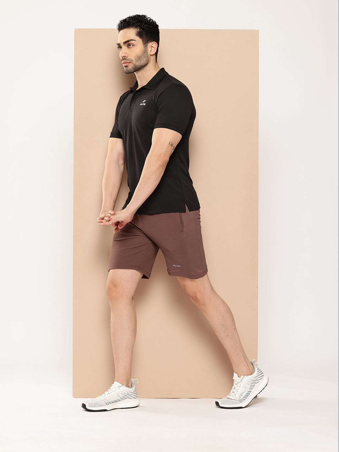 Alcis Men Polo Collar Dry Tech Slim Fit Sports T-shirt (4)