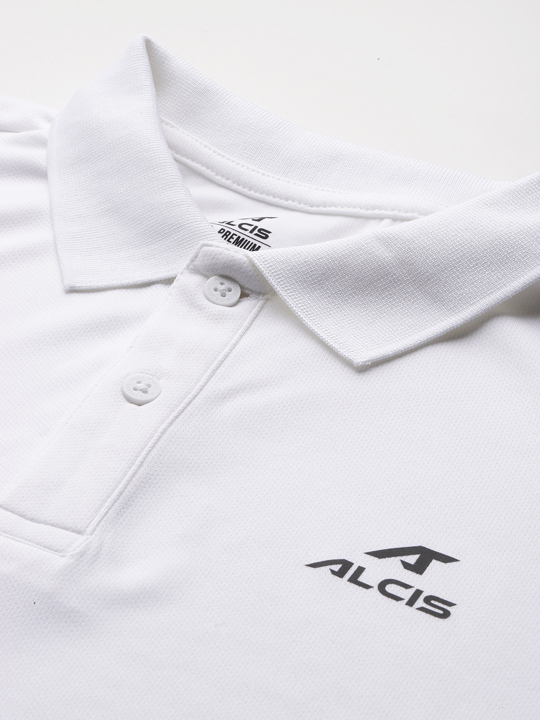 Alcis Men Polo Collar Slim Fit Solid T-shirt (5)