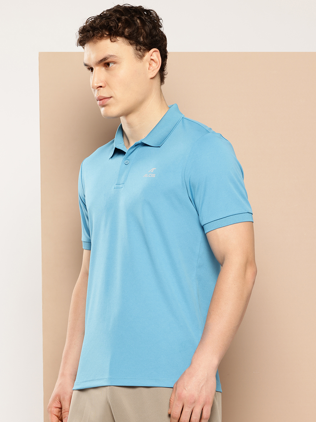 Alcis Men Polo Collar Slim Fit T-shirt (3)