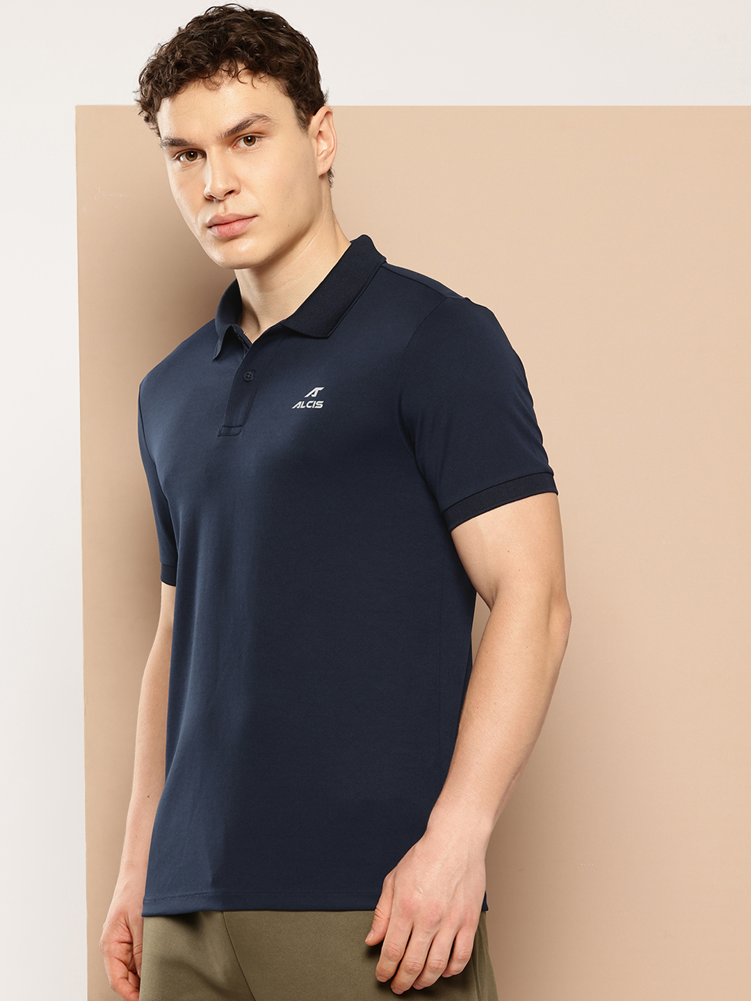 Alcis Men Polo Collar Slim Fit T-shirt (3)