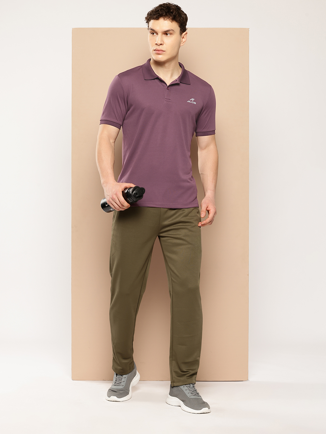 Alcis Men Polo Collar Slim Fit T-shirt (5)
