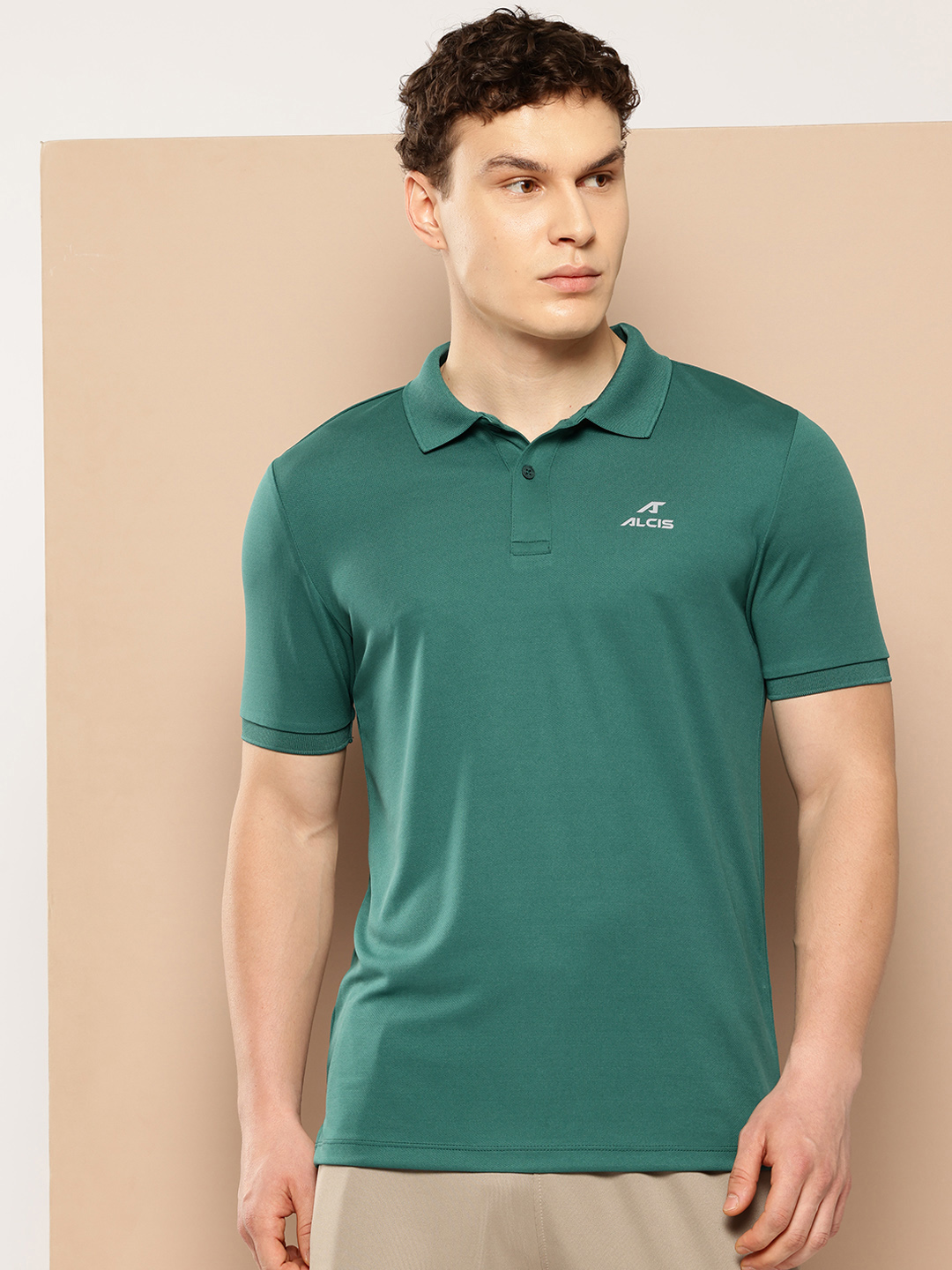 Men Polo Collar Slim Fit T-shirt