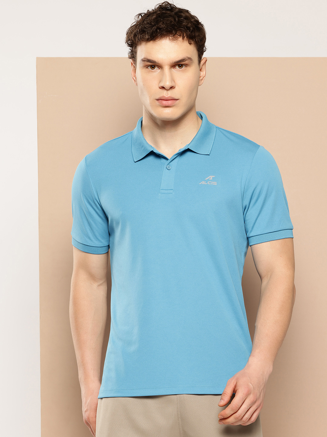 Men Polo Collar Slim Fit T-shirt