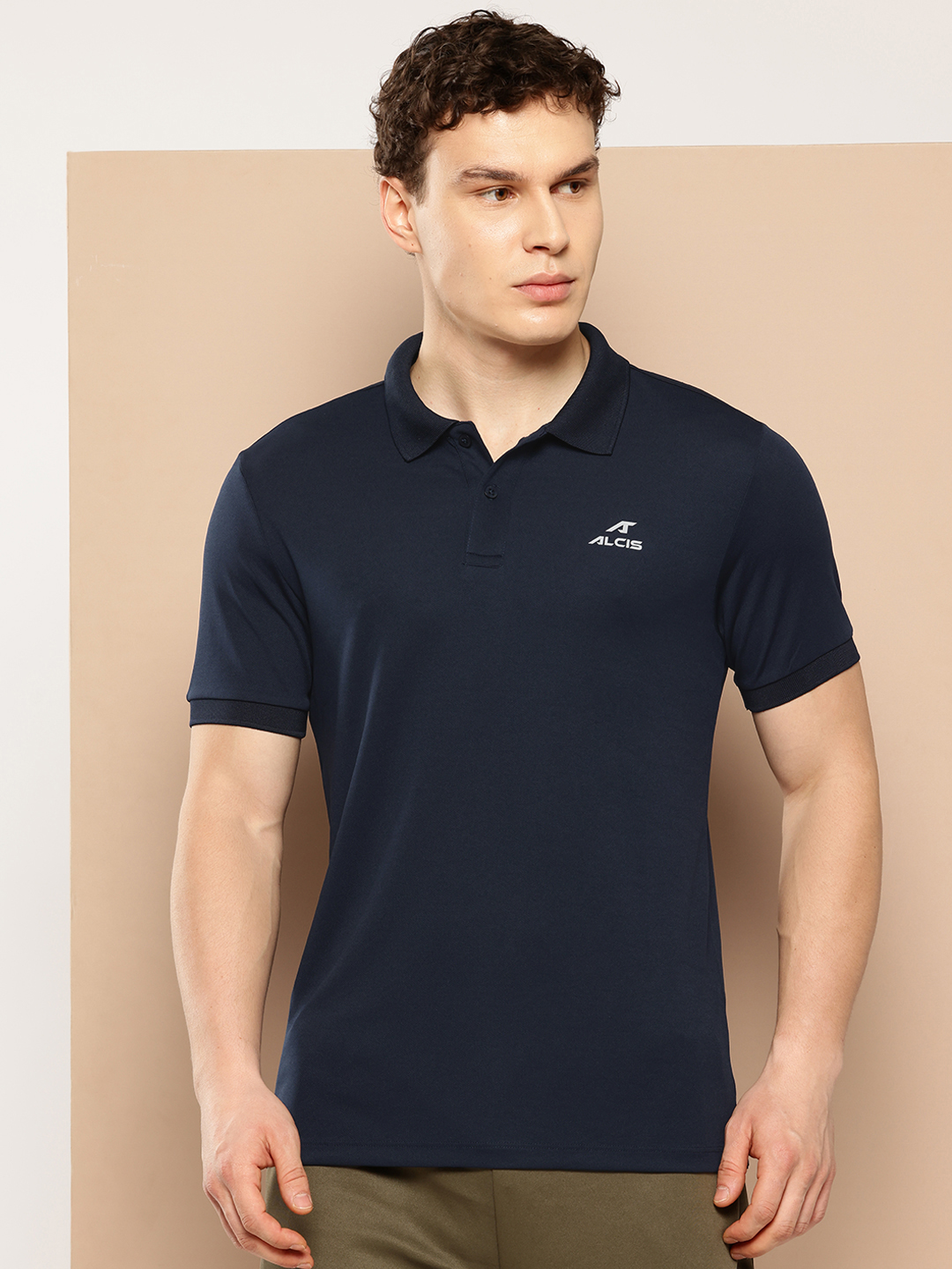 Men Polo Collar Slim Fit T-shirt
