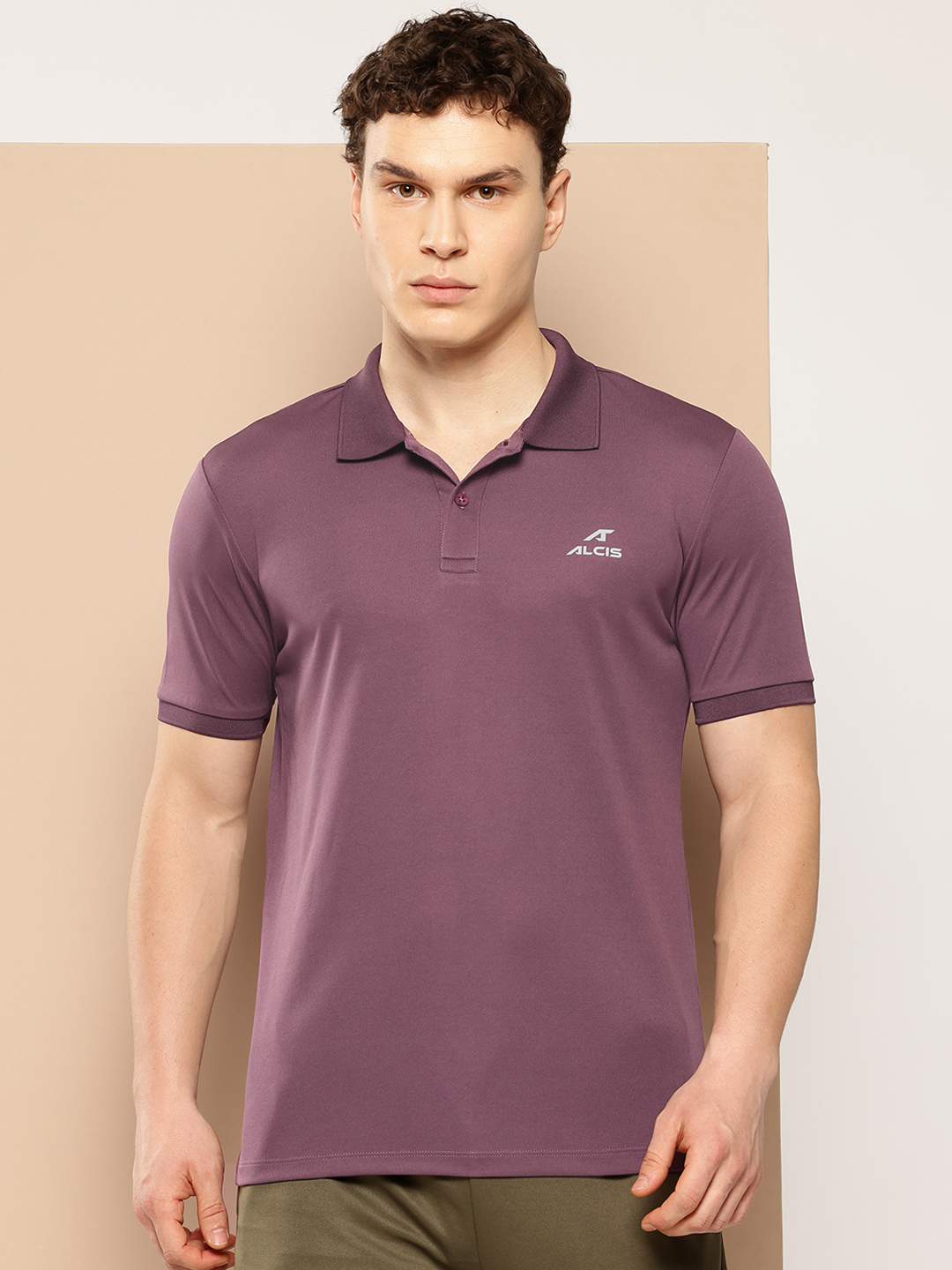 Men Polo Collar Slim Fit T-shirt