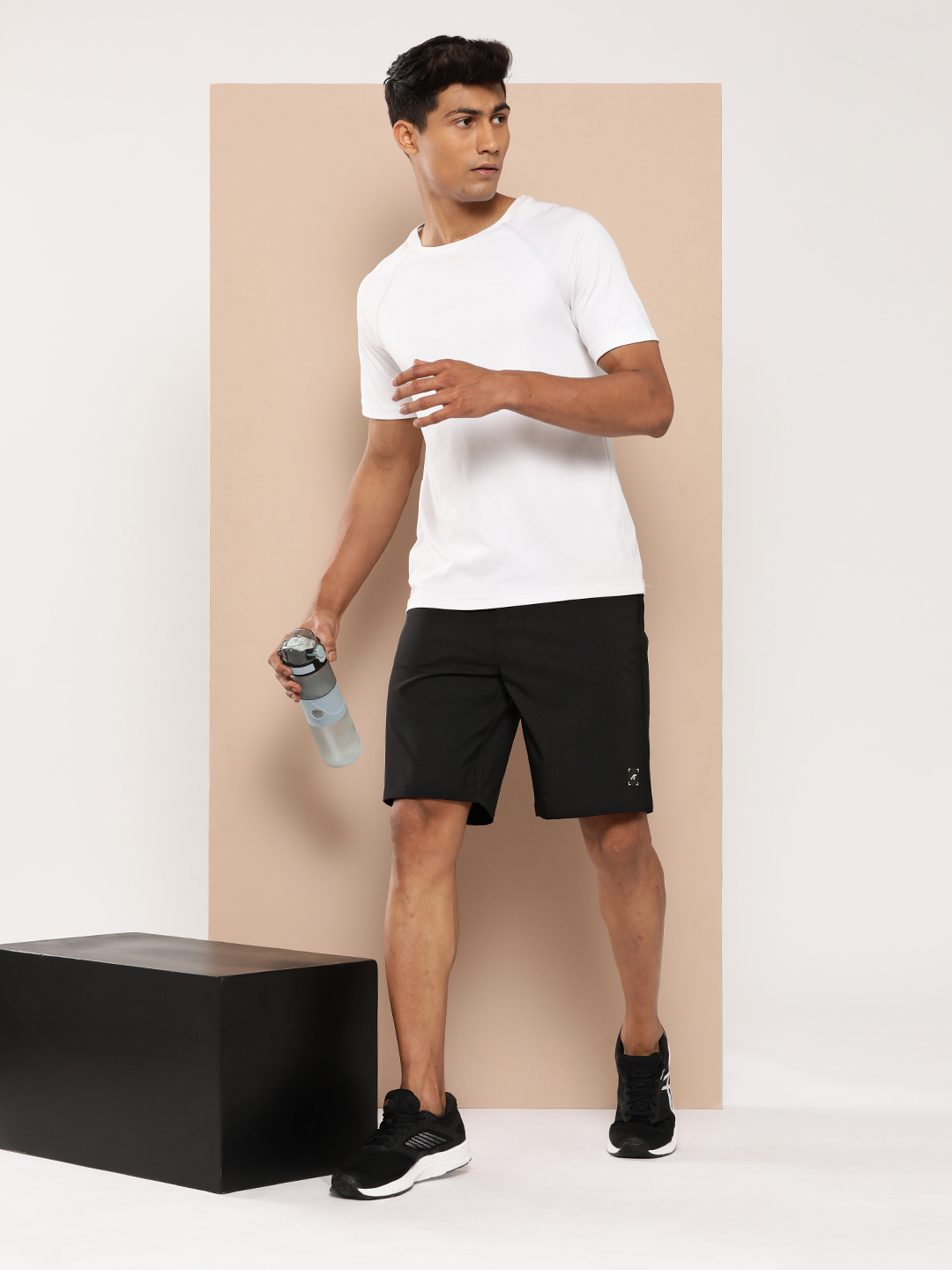Alcis Men Polyester Black Slim-Fit Sports Shorts (4)