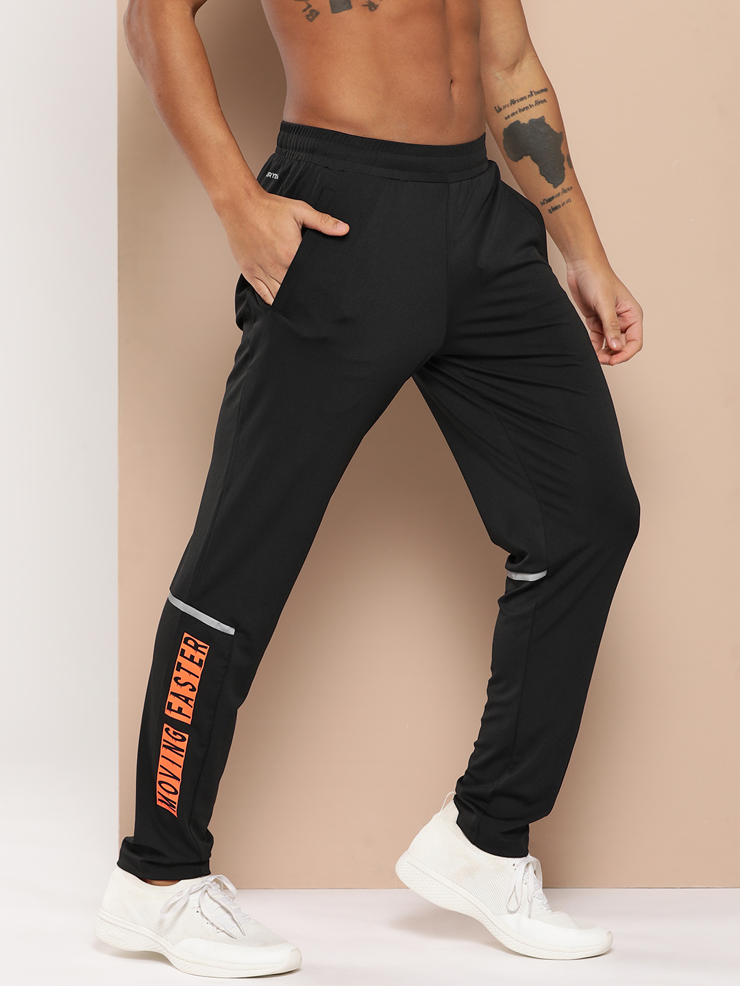 Alcis Men Slim Fit Drytech Slim-Fit Running Track Pants (2)