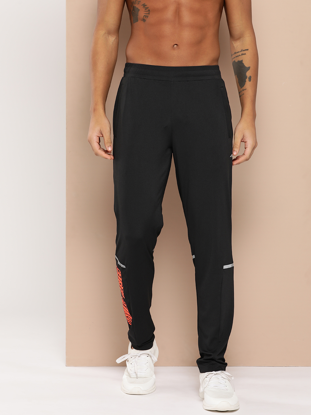 Alcis Men Slim Fit Drytech Slim-Fit Running Track Pants