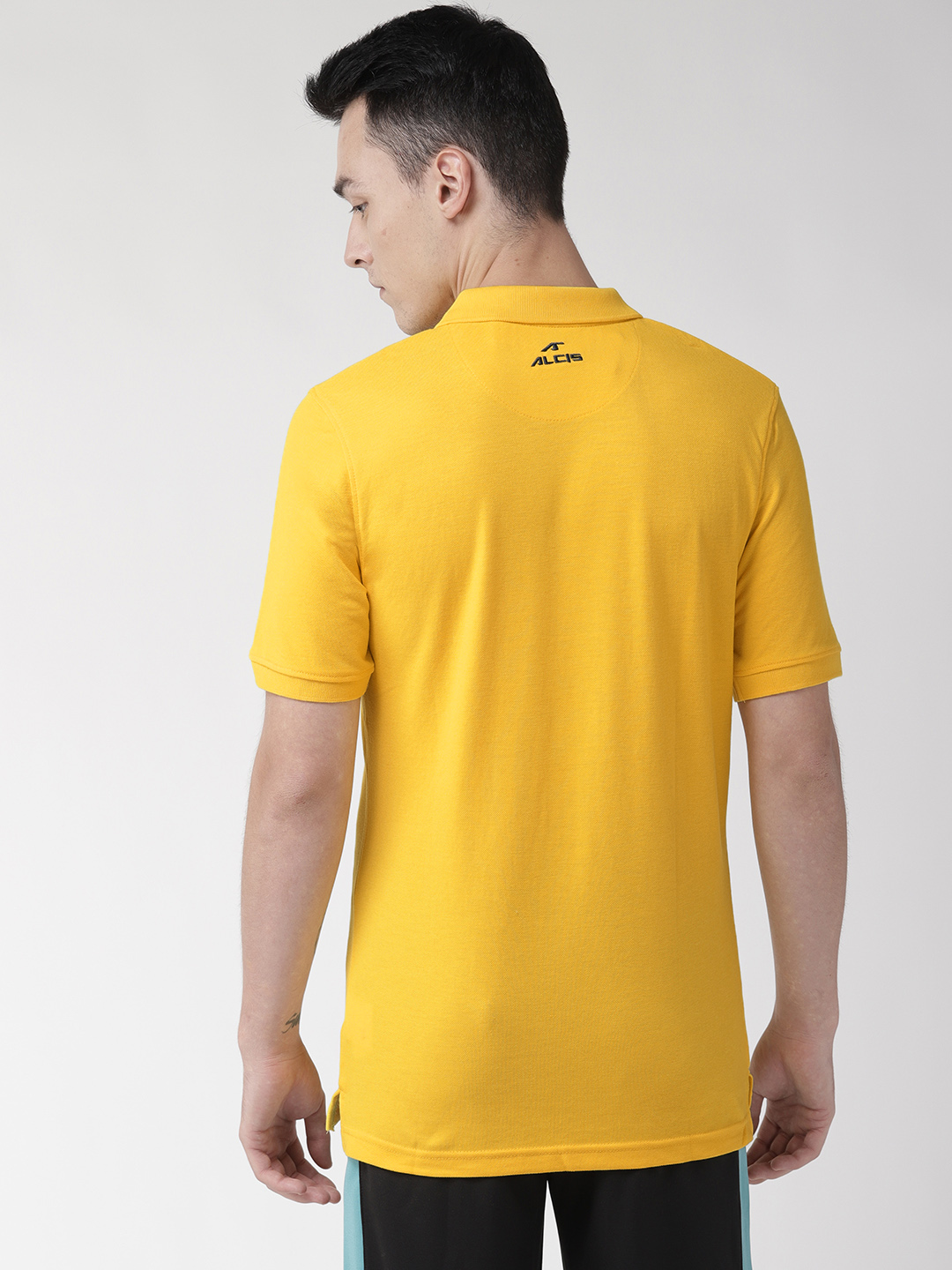 Alcis Men Solid Polo Collar Training T-shirt (3)