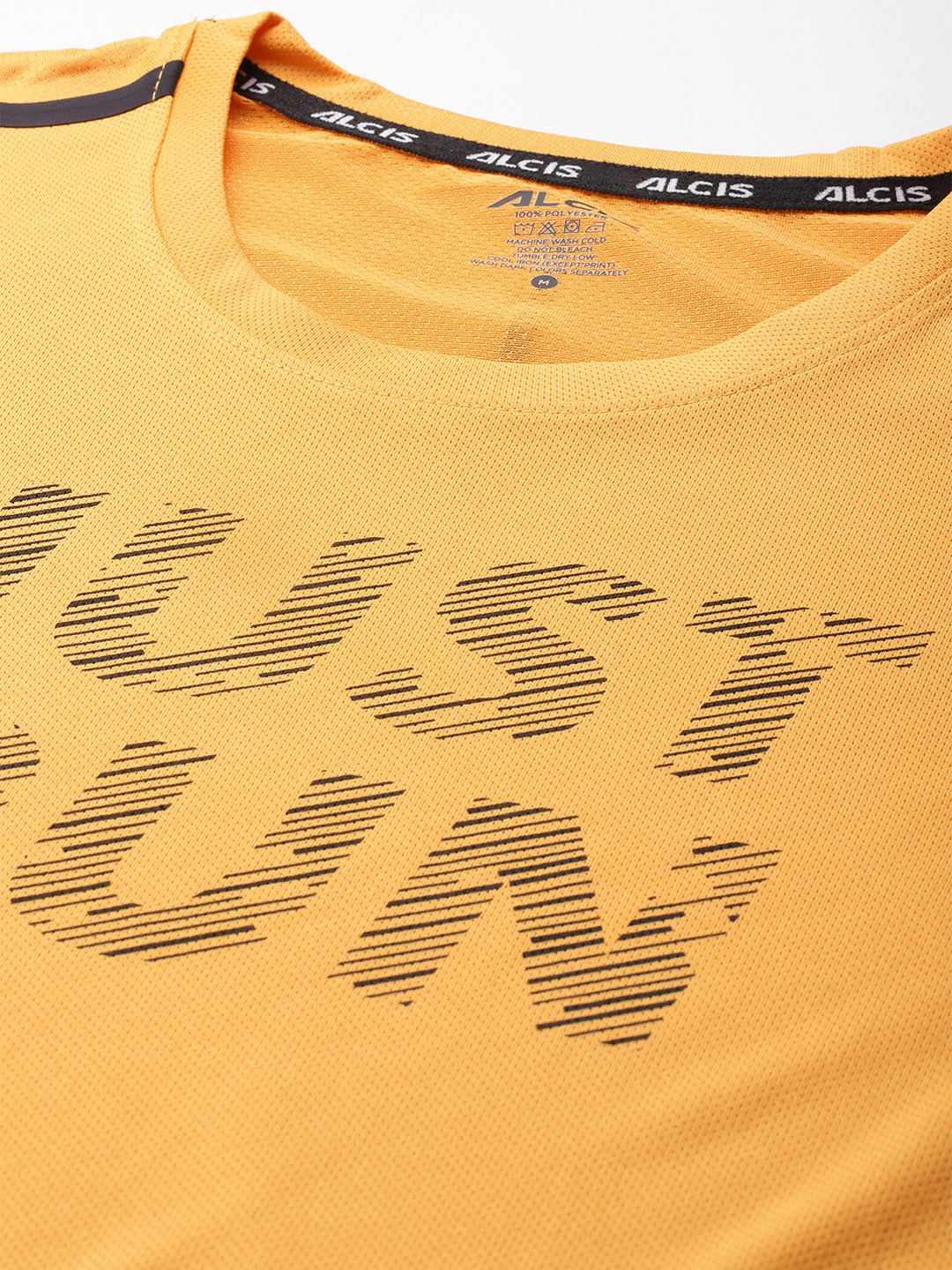 Alcis Men Typography Printed Anti Static Slim Fit T-shirt (5)