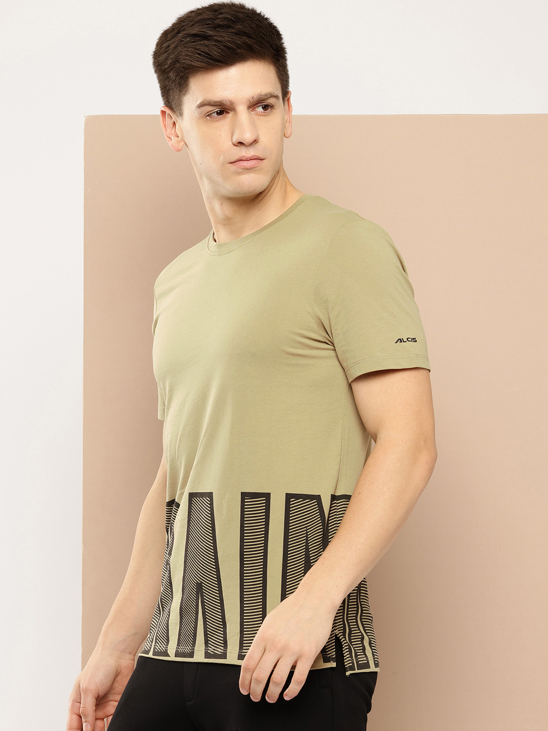 Alcis Men Typography Printed Dry Tech Sports T-shirt (2)