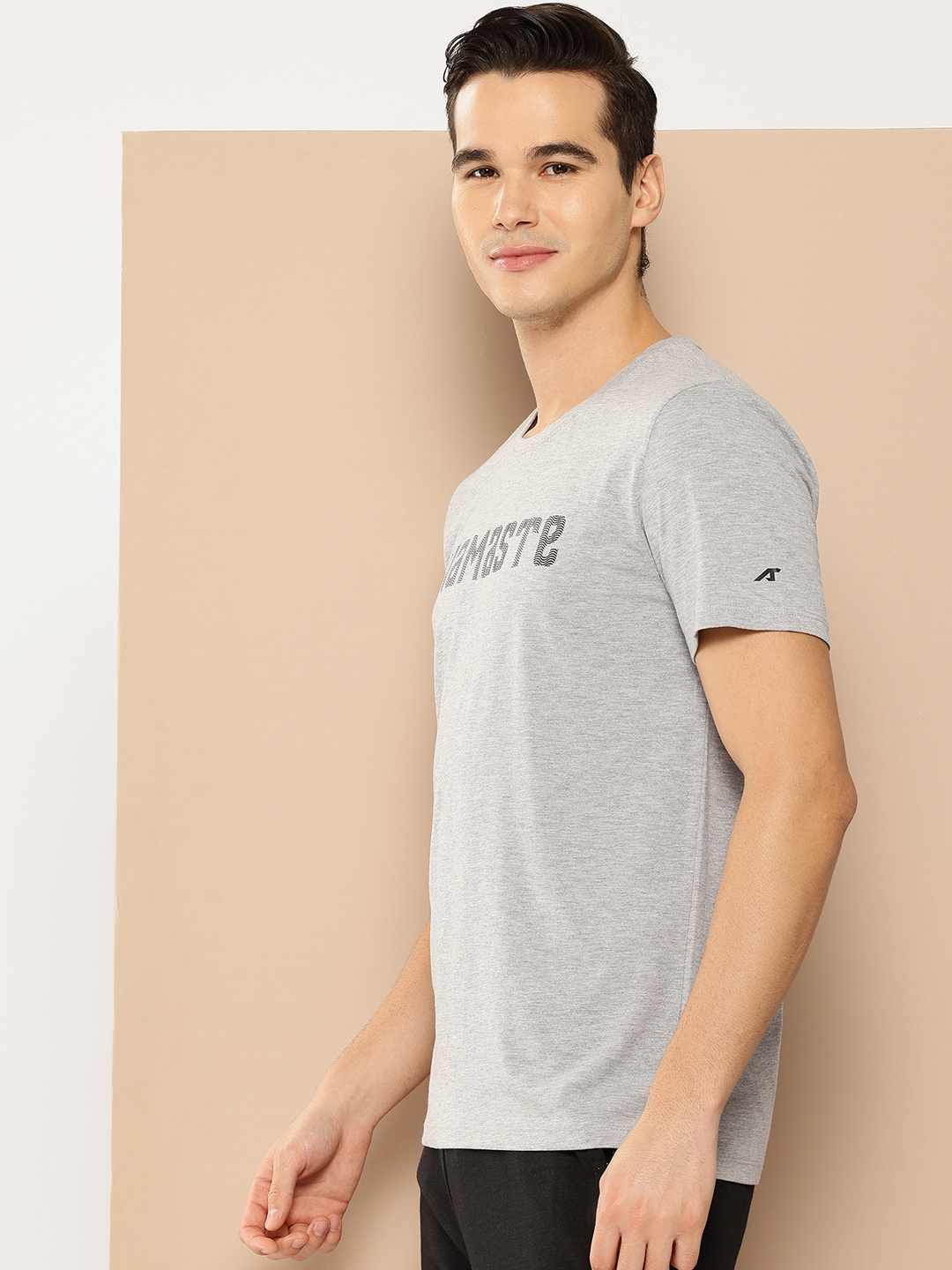 Alcis Men Typography Printed Dry Tech T-shirt (2)