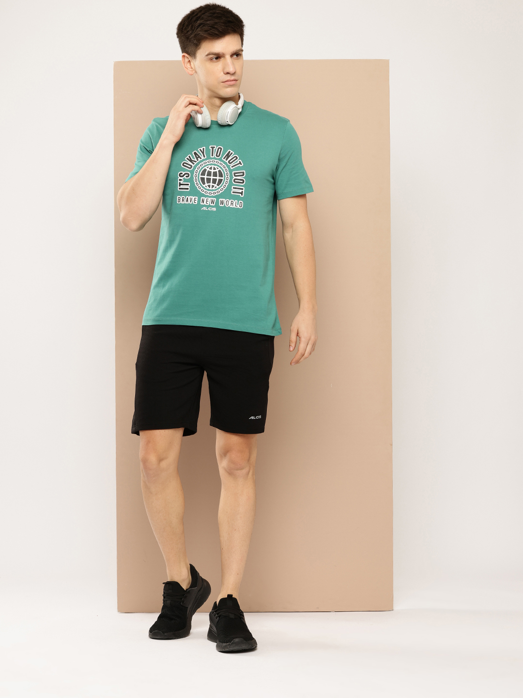 Alcis Men Typography Printed T-shirt (4)