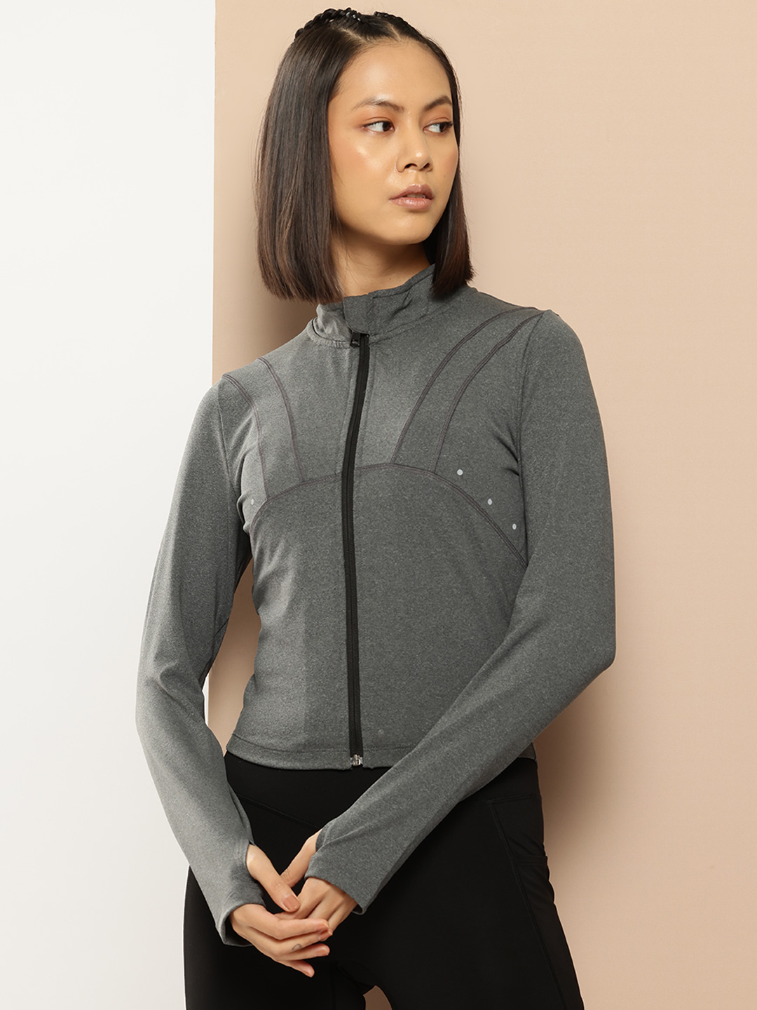 Mock Collar Sporty Jacket