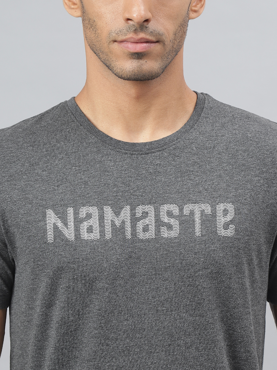 Alcis Regular Fit Round Neck Yoga T-Shirt (6)