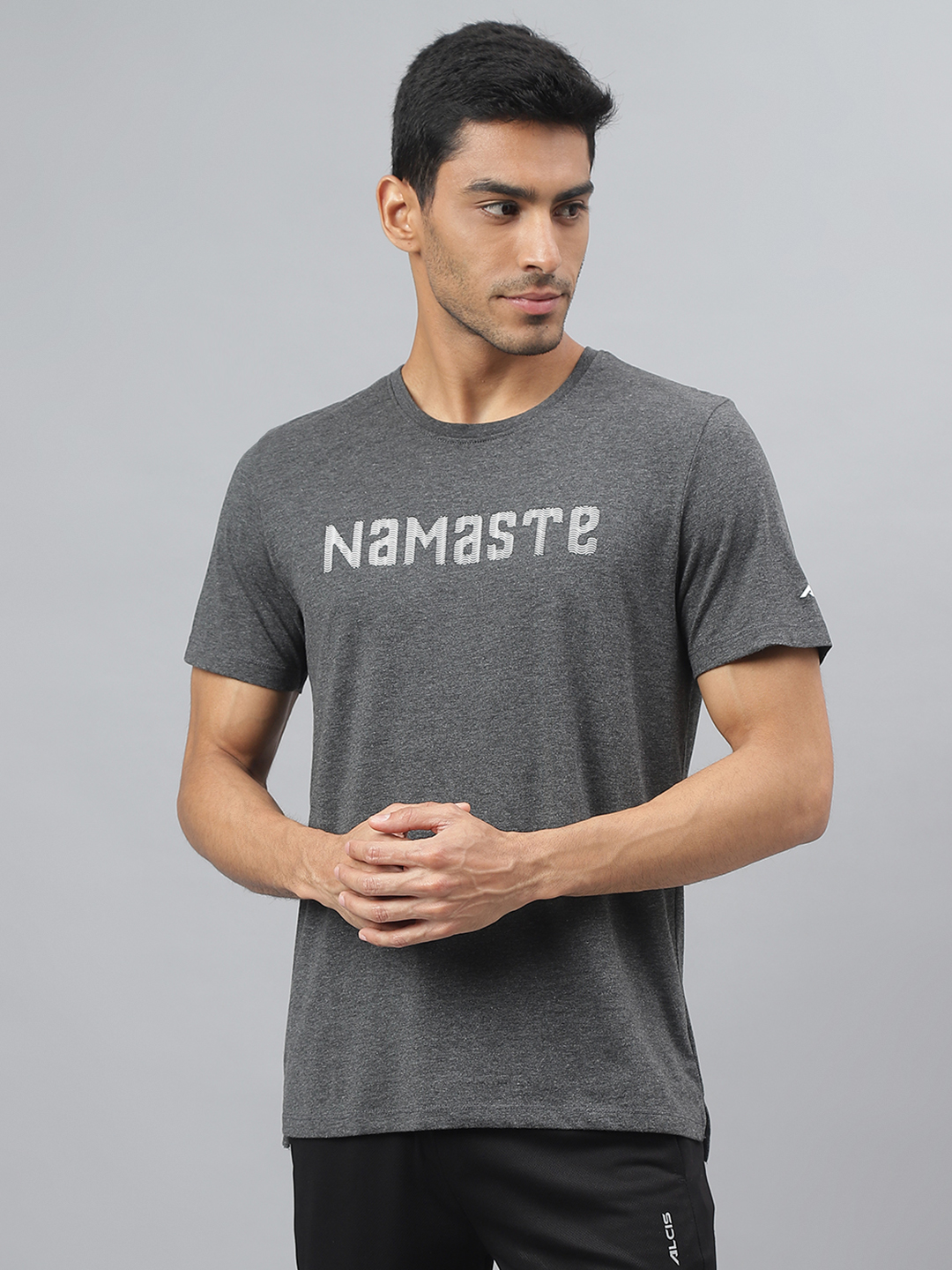 Regular Fit Round Neck Yoga T-Shirt