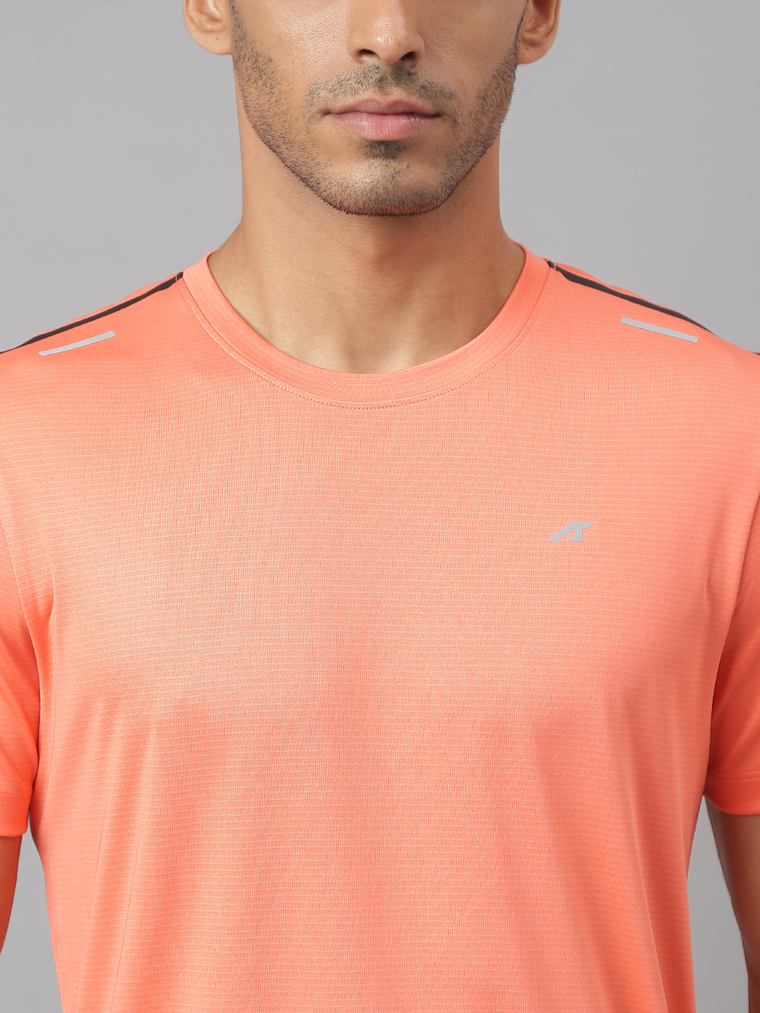 Alcis Round Neck Slim Fit Anti-Static T-Shirt (6)