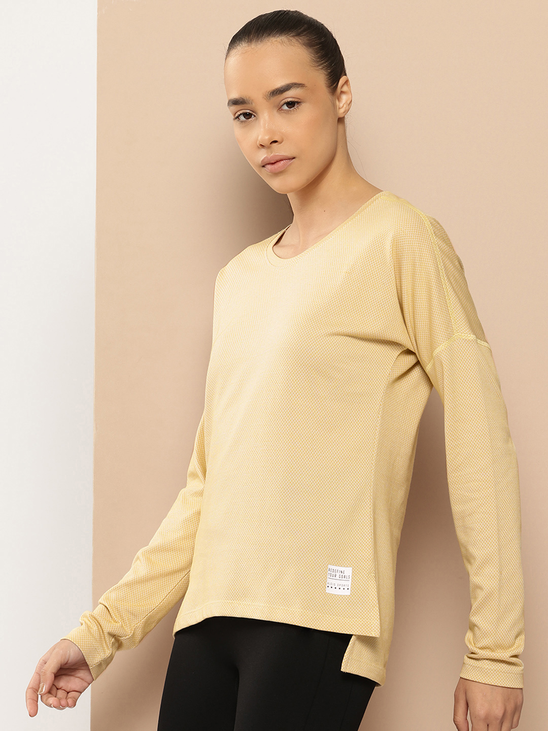 Alcis Solid Drop-Shoulder Sleeves T-shirt (2)