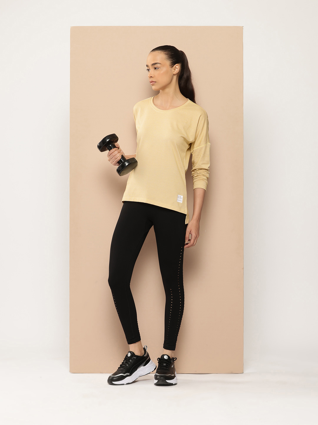 Alcis Solid Drop-Shoulder Sleeves T-shirt (4)
