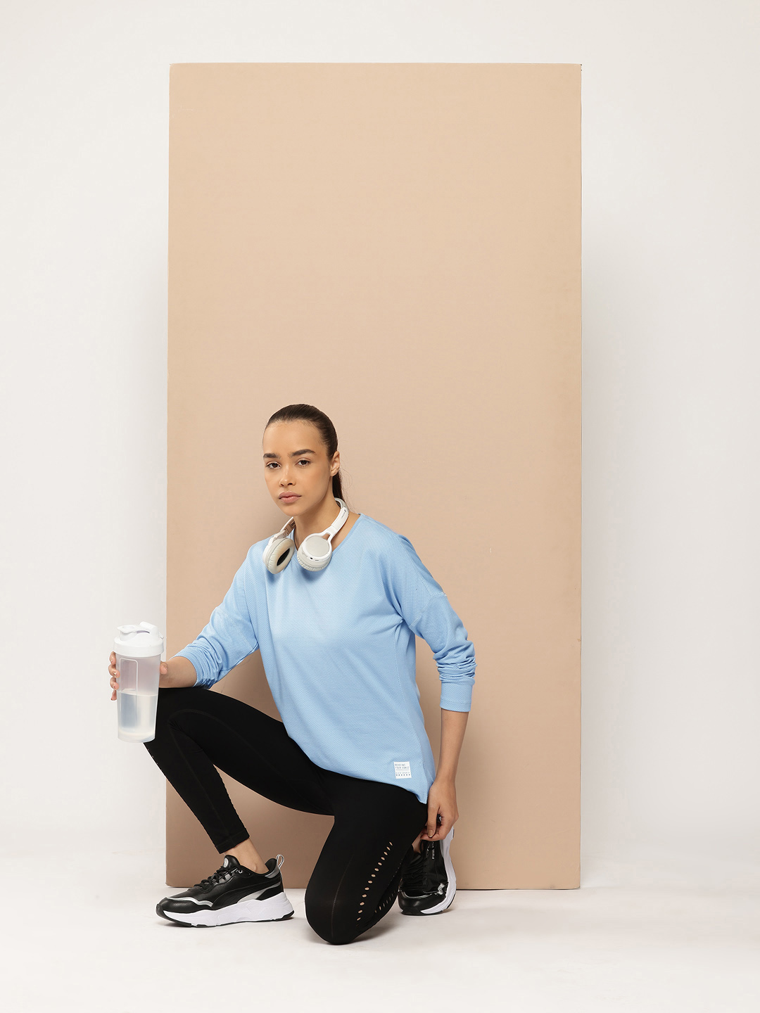 Alcis Solid Drop-Shoulder Sleeves T-shirt (4)