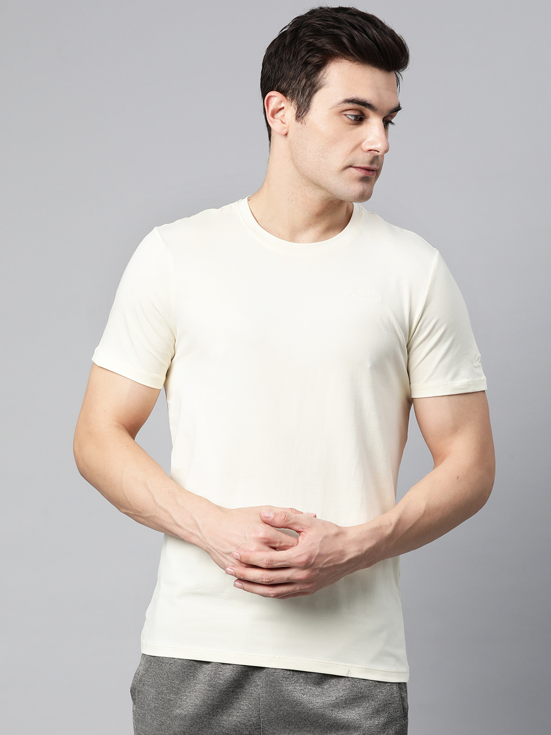 Solid Stretchex Slim Fit T-shirt