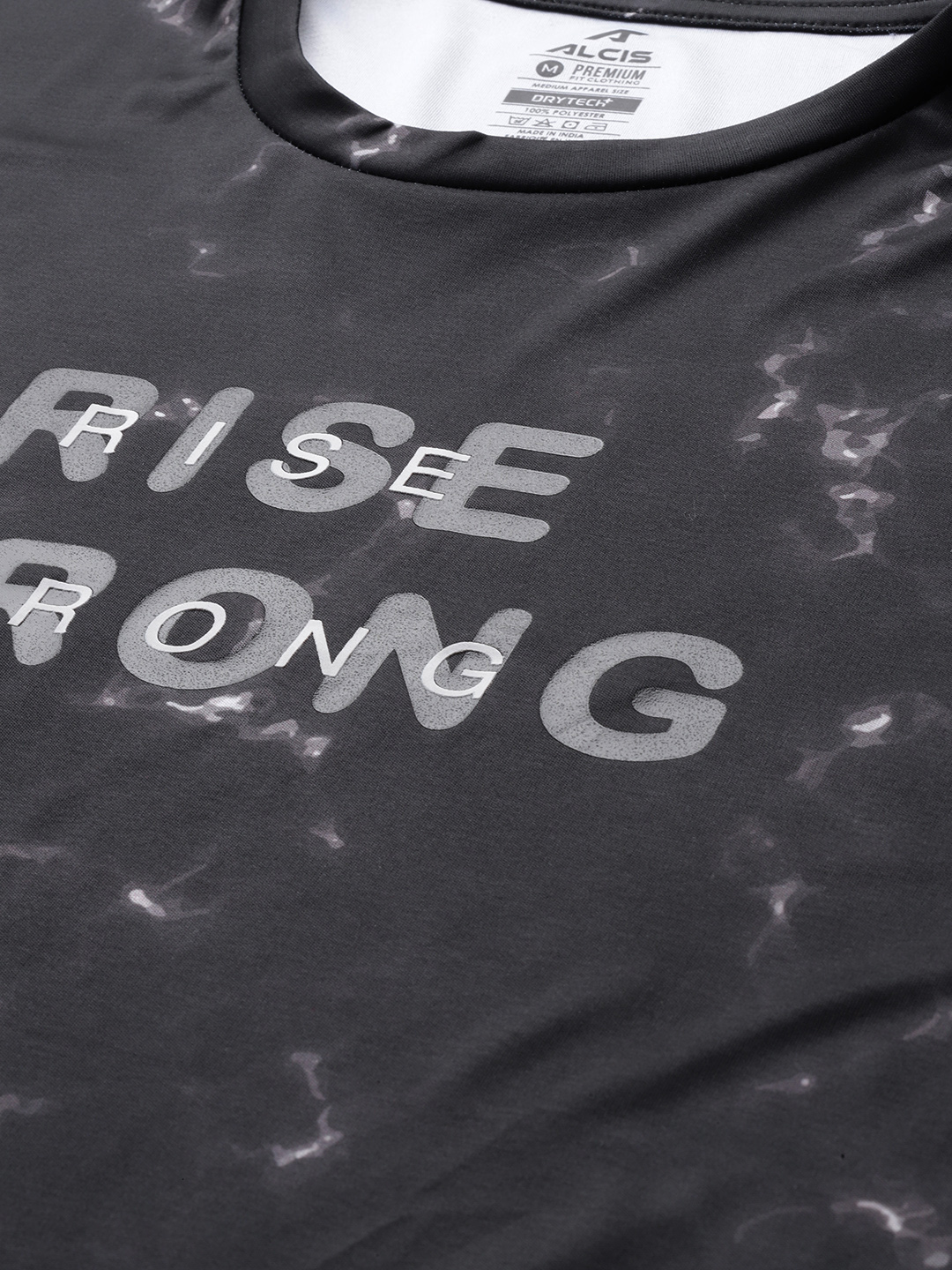 Alcis Tie & Dye Typography Printed Dri-FIT T-shirt (5)