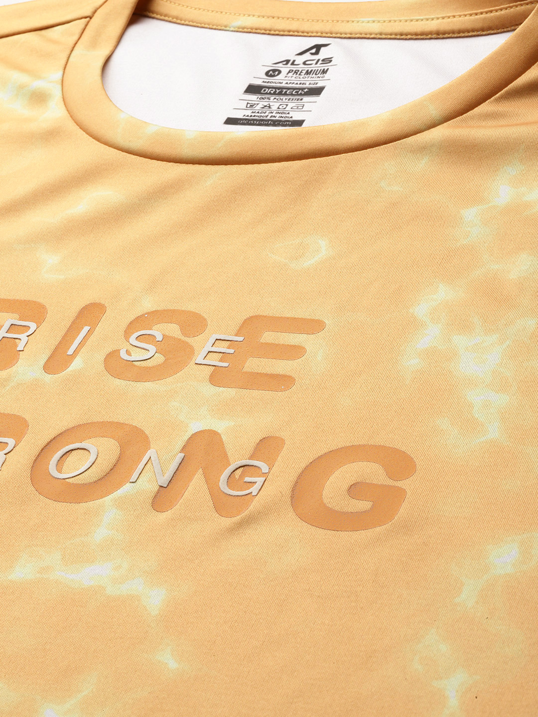 Alcis Tie & Dye Typography Printed Dri-FIT T-shirt (2)