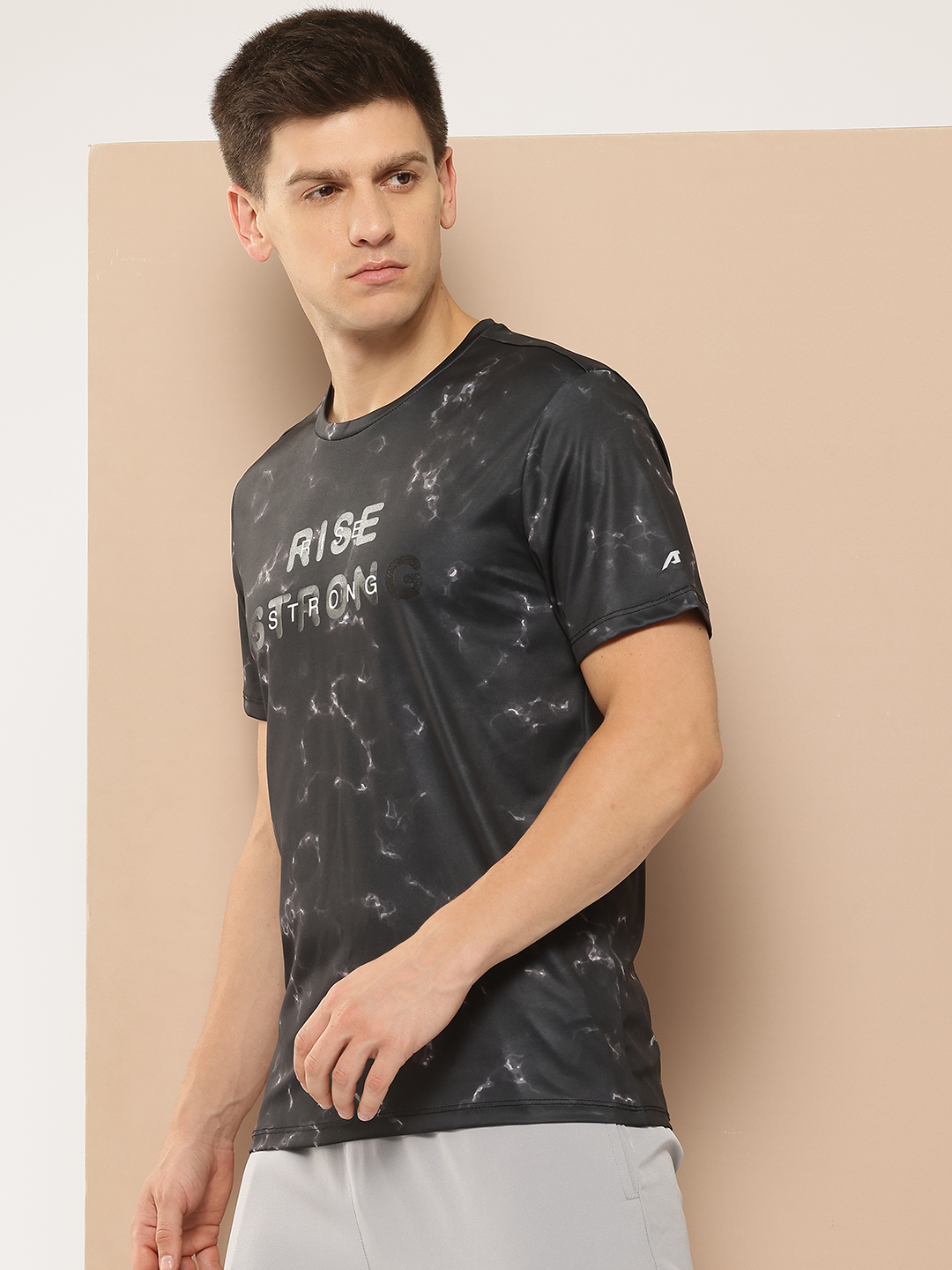 Alcis Tie & Dye Typography Printed Dri-FIT T-shirt (2)