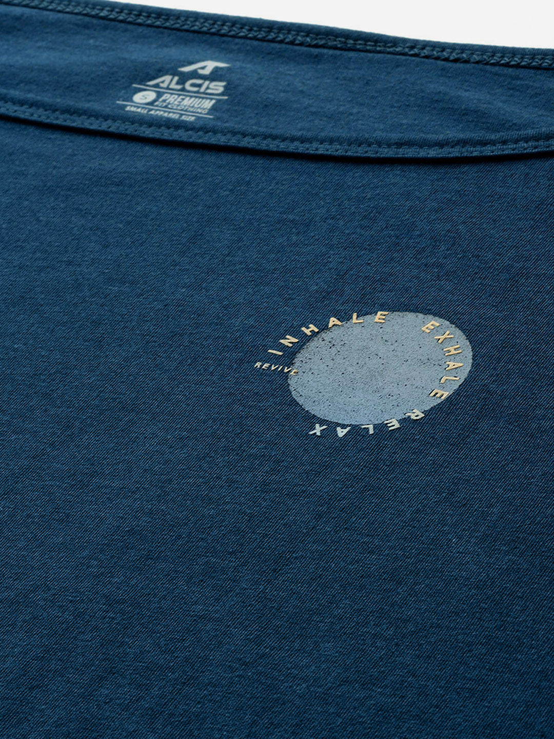 Alcis Typography Detail Drop-Shoulder Sleeves Yoga T-shirt (5)